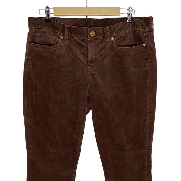 J Crew Pants Womens 32 (35x27) Brown Corduroy Minimalist Cords Pockets Preppy - Picture 4 of 6